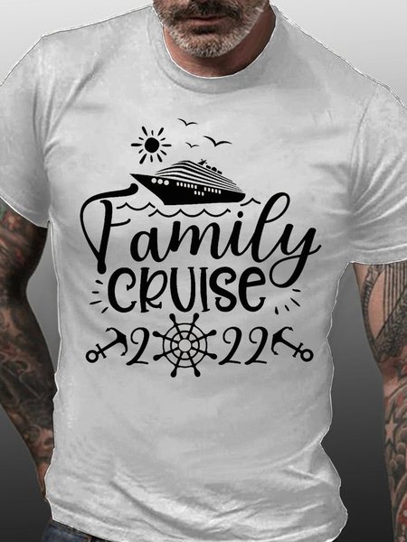 

Womens Family Matching Vacation Cruise 2022 Casual T-Shirt, White, T-shirts
