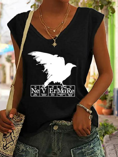 

Text Letters Casual Fit Tanks & Camis, Black, Tanks & Camis