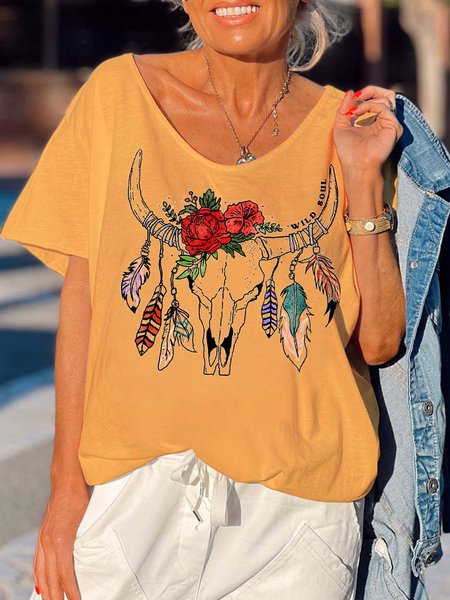 

goat women’s V Neck T-Shirt, Yellow, T-shirts