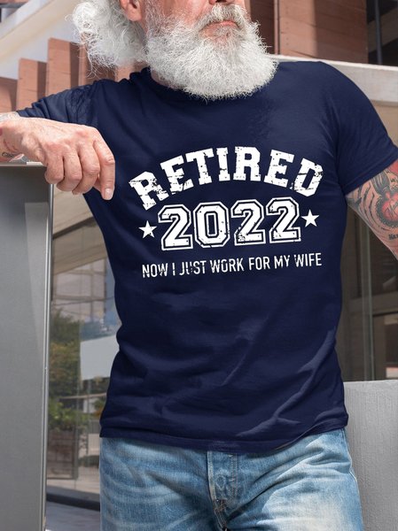 

Retired 2022 Funny Husband Saying T-shirt, Purplish blue, T-shirts