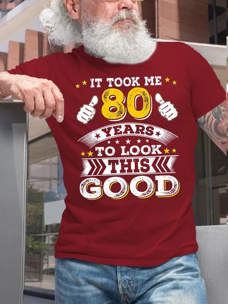 Mans Funny 1941 80Th 80 Years grandpa Casual Fit T-Shirt, Red, T-shirts