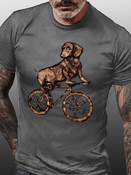 

Dog men’s Crew Neck T-Shirt, Gray, T-shirts