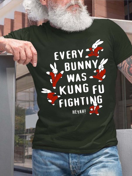 

rabbit men’s Cotton T-Shirt, Green, T-shirts