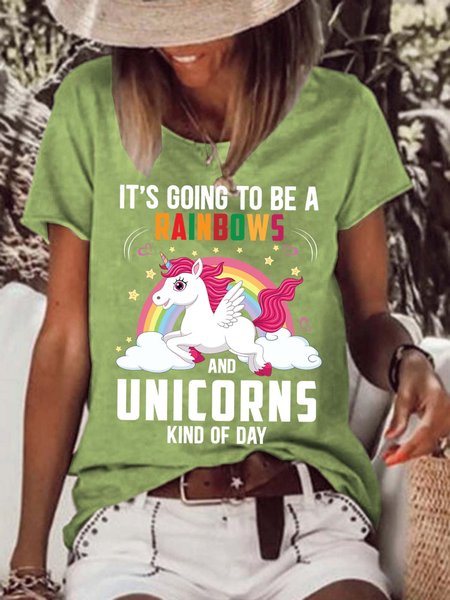 unicorns women’s Basics T-Shirt, Blue, T-shirts