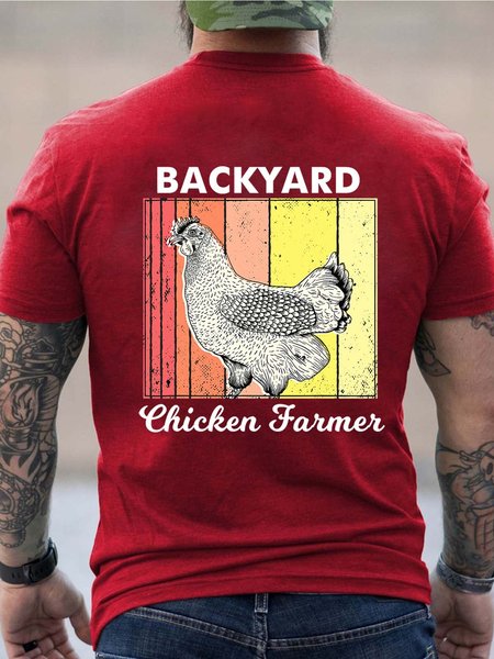 

Rooster men’s Loose T-Shirt, Red, T-shirts