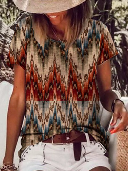 

Casual Tops, Brown, T-Shirts