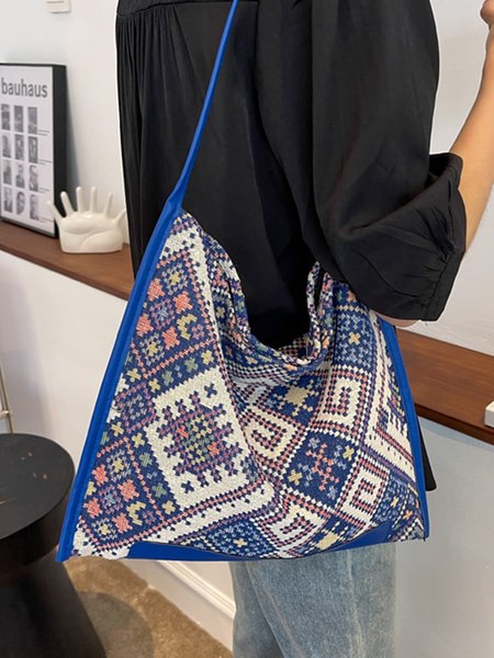 

Retro Ethnic Handbag Shoulder Bag, Blue, Bags