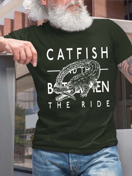 

Crocodile men’s Fit Crew Neck Animal T-Shirt, Darkgreen, T-shirts