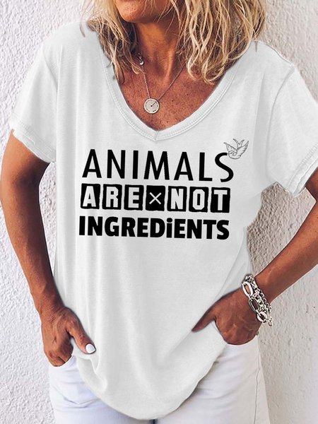 

letter women’s Casual T-Shirt, White, T-shirts