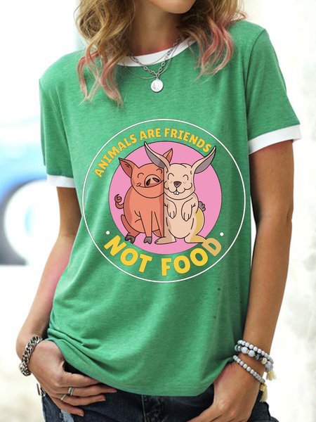

Animal Women’s Fit Casual Crew Neck T-shirt, Green, T-shirts