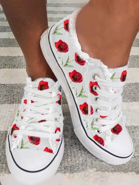 

Retro Lightweight Breathable Sports Canvas Shoes, As picture, Flats