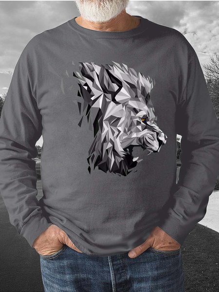 

animal men’s Casual Fit Sweatshirt, Gray, Hoodies&Sweatshirts