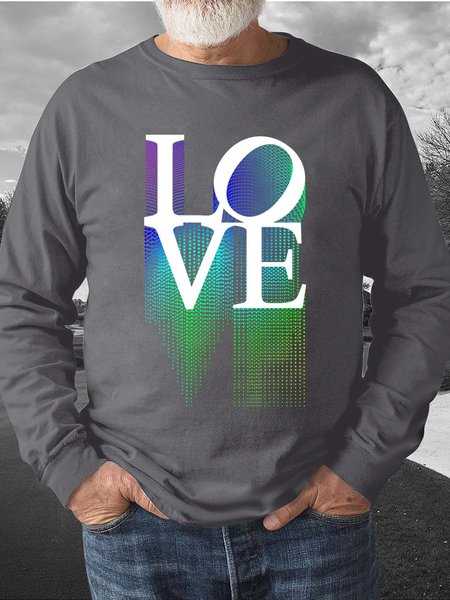 

men’s Crew Neck Sweatshirt, Gray, Hoodies&Sweatshirts