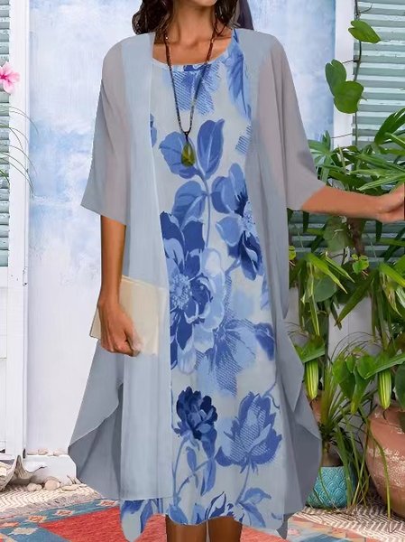 

Casual Dresses, Blue, Midi Dresses