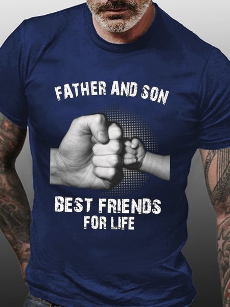 

Father And Son Best Friends For Life Men's T-Shirt, Purplish blue, T-shirts
