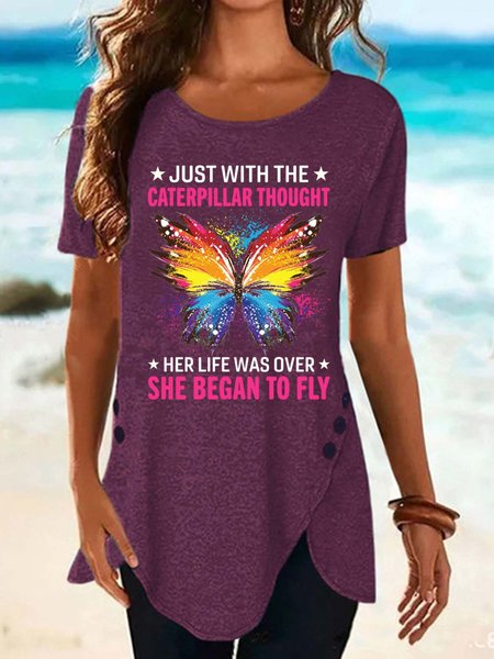 

animal women’s Casual Fit Text Letters Sweatshirts, Purple, T-shirts