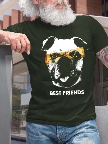 

dog men’s Casual Fit T-Shirt, Darkgreen, T-shirts