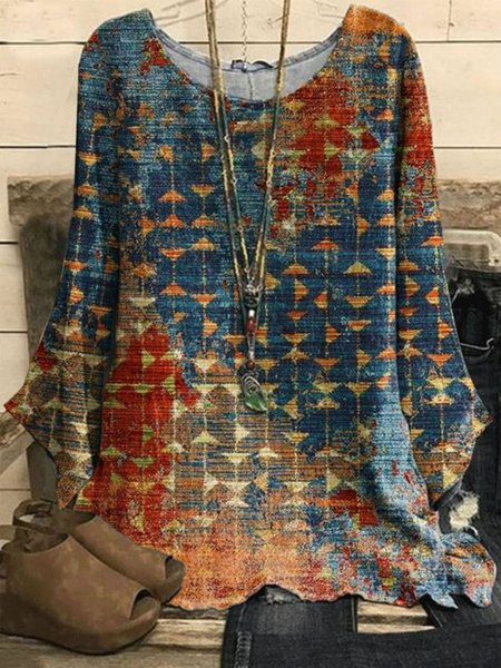 

Casual Ethnic Tops, Multicolor, Shirts & Blouses