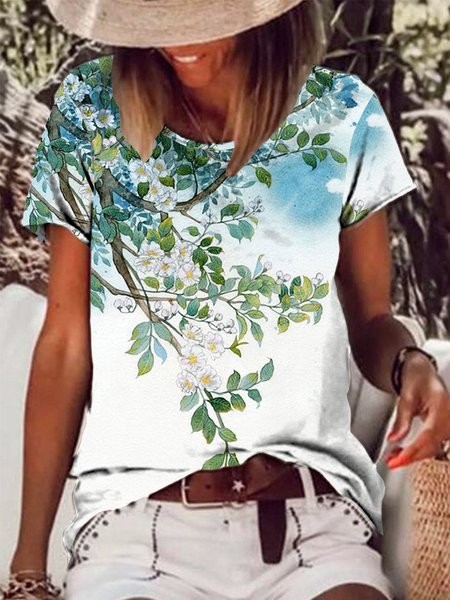 

Casual Crew Neck T-Shirt, Green, T-Shirts