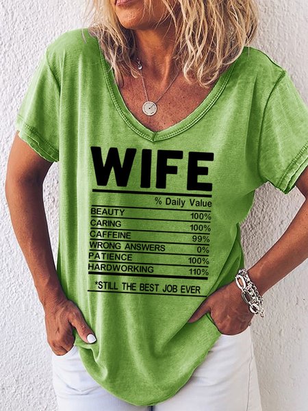 

Wife Still The Best Job Ever Women's T-Shirt, Green, T-shirts