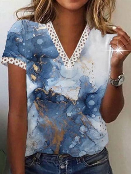 

Loose Casual Ombre T-Shirt, Multicolor, T-Shirts