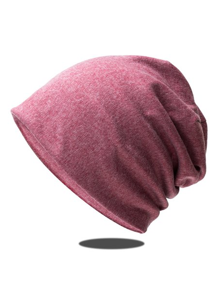 

Women Plain All Season Simple Cotton Lightweight Daily High-Elastic Best Sell Turban Hats, Rose red, Hats & Headwear