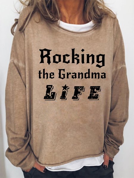 

Rocking The Grandma Life Women's Sweatshirts, Light brown, Hoodies&Sweatshirts