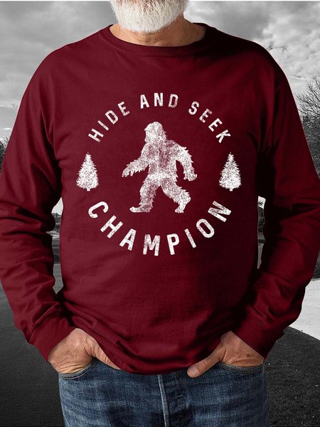 

Men Orangutan Printing Regular Fit Sweatshirt, Red, Hoodies&Sweatshirts