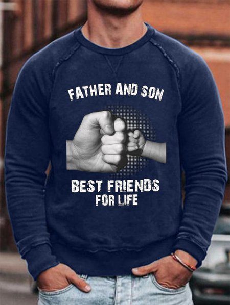 

Father And Son Best Friends For Life Men's Sweatshirt, Purplish blue, Hoodies&Sweatshirts