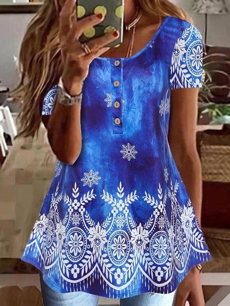 

Regular Fit Casual Tops, Blue, Shirts & Blouses