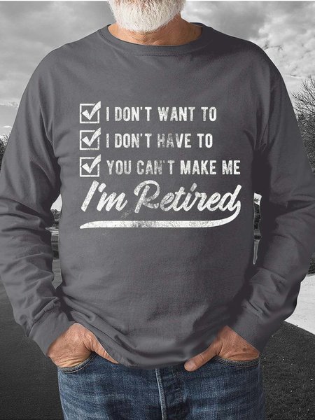 

Men Letter Printing Regular Fit Casual Sweatshirt, Gray, Hoodies&Sweatshirts