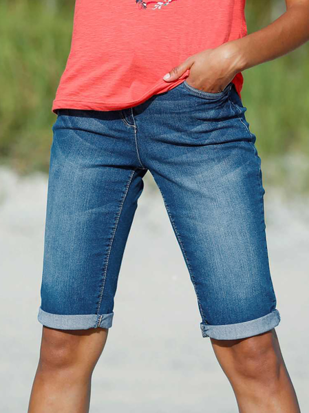 

Denim Plain Fifth Jeans, Blue, Jeans
