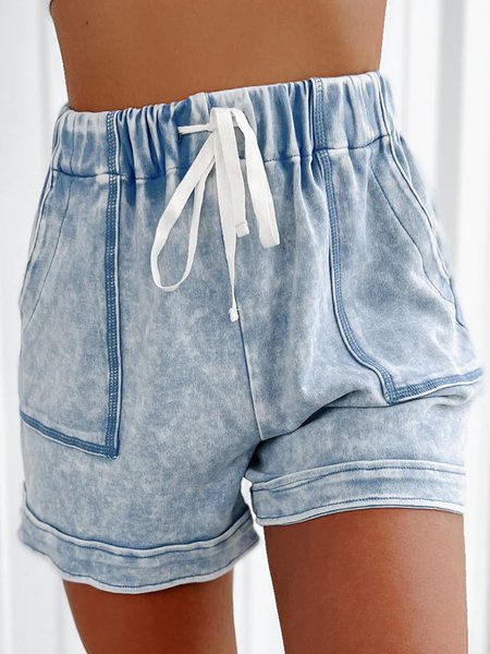 

Denim Loose Plain Jeans, Blue, Jeans