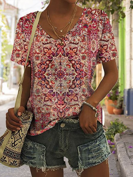 

Casual T-Shirt, Red, T-Shirts