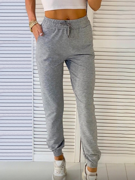 

Casual Loose Sweatpants, Gray, Pants