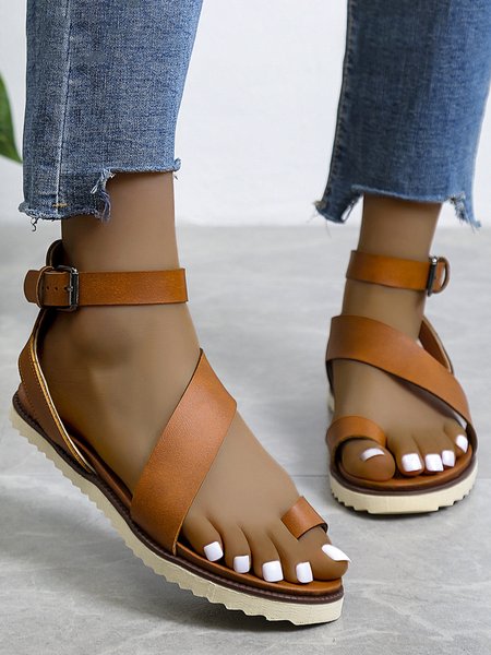 

Vintage Soft Sole Roman Thong Sandals, Deep brown, Sandals