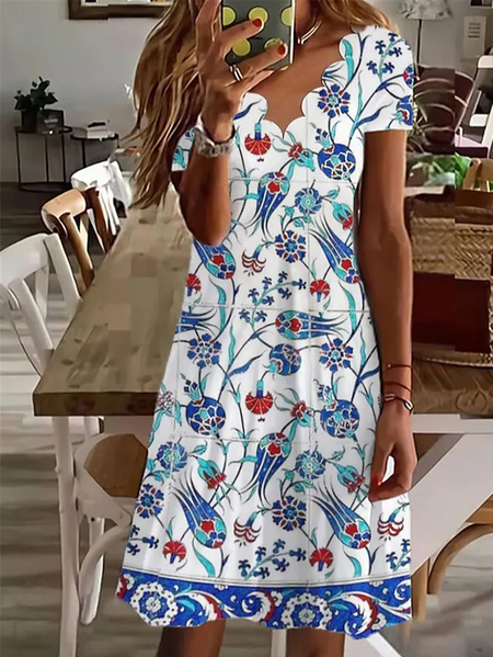 

Casual Ethnic Regular Fit Dresses, Multicolor, Dresses