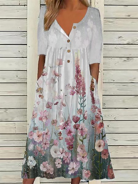 

Floral Casual Dresses, Multicolor, Dresses