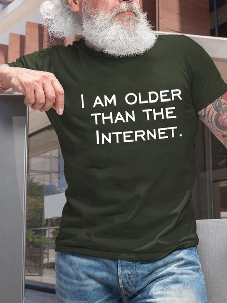 

I Am Older Than The Internet Men's T-Shirt, Green, T-shirts