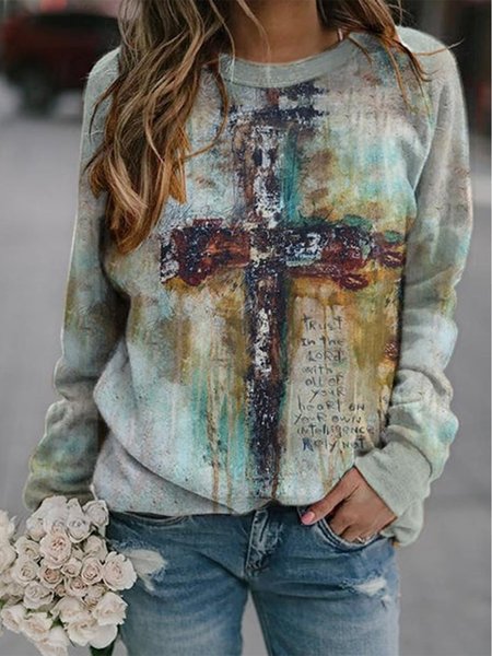 

JFN Crew Neck Casual Sweatshirt, Multicolor, Sweatshirts & Hoodies