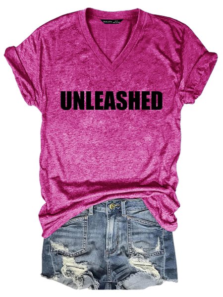 Lilicloth x Leah Unleashed Women's Cause T-Shirt, Rose red, T-shirts