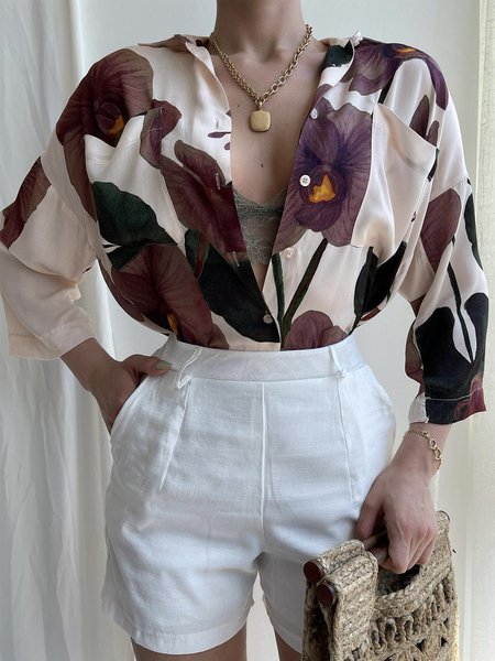 

Floral Casual Loose Blouse, Multicolor, Blouses and Shirts