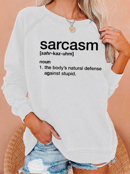 

Definition Of Sarcasm Women's Sweatshirts, White, Hoodies&Sweatshirts