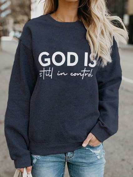 

Loose Casual Sweatshirt, Blue, Sweatshirts & Hoodies