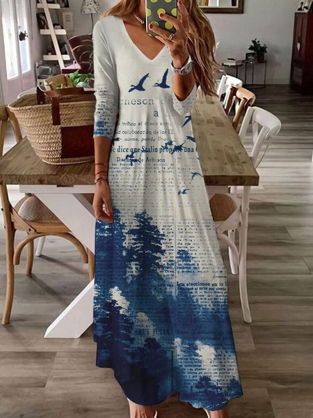 

Casual Text Letters Dresses, Multicolor, Dresses