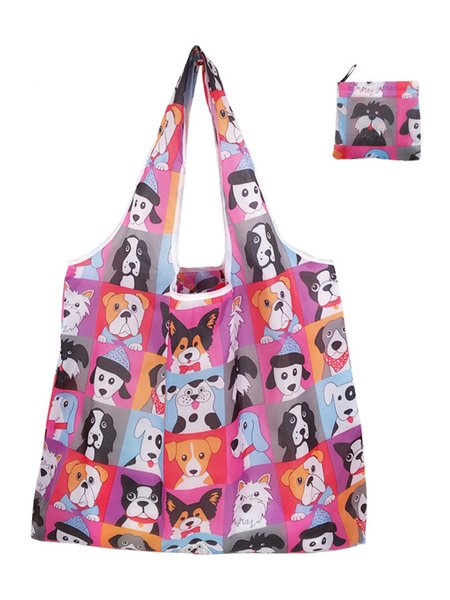 

Ethnic Print Foldable Large Capacity Lightweight Shopping Bag Tote Bag, Color5, Bags