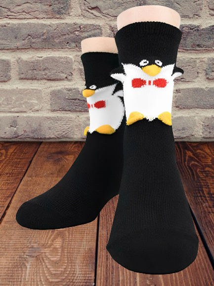 

Casual Animal All Season Cotton Wicking Daily Best Sell Over the Calf Socks Regular Socks for Women, Black, Socks