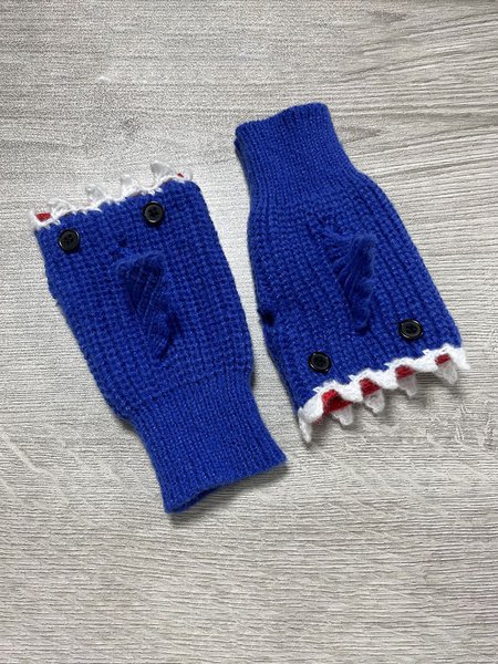 

Women Casual Autumn Marine Life Cotton High-Elastic Daily Braided Christmas Regular Gloves, Blue, Scarves & Gloves