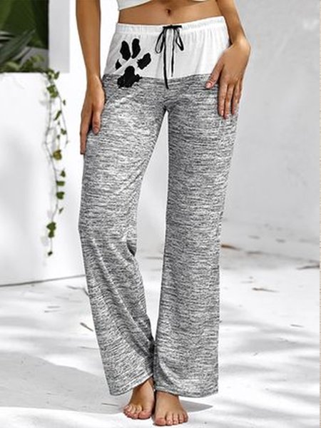 

Casual Loose Casual Pants, Gray, Pants