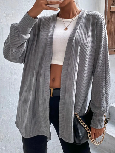 

Casual Plain Autumn Halter Natural Regular Fit Long sleeve Cotton-Blend Regular Coat for Women, Gray, Outerwear